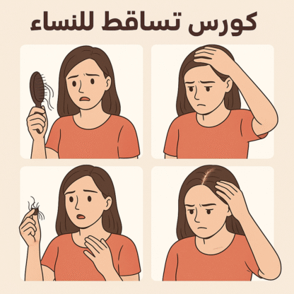 كورس علاج تساقط الشعر – عرض خاص: 3 منتجات بـ 240 ريال فقط!