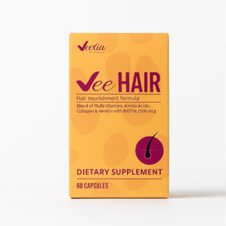 كبسولات Vee Hair كبسوله واحده لقوة الشعر من الجذور وحتى الأطراف اكثر من 20 عنصر فعال